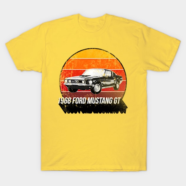 1968 Ford Mustang GT Fastback T-Shirt by Worldengine